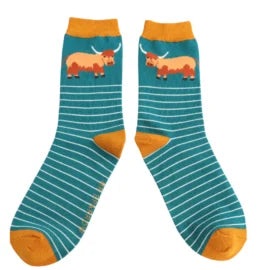 Highland Cow Socks - Various Colours