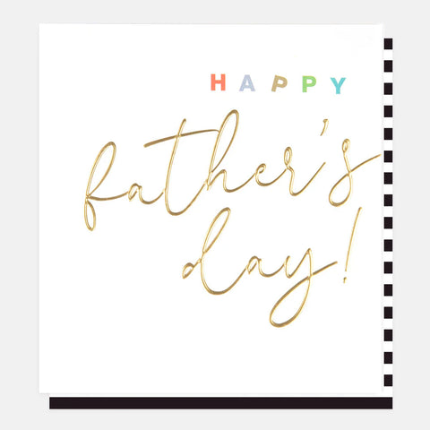 Happy Father's Day! Gold Calligraphy