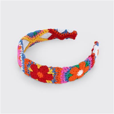 Floral Crochet Headband - Various Colours