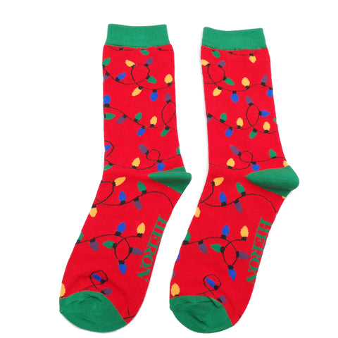 Men's Christmas Lights Socks