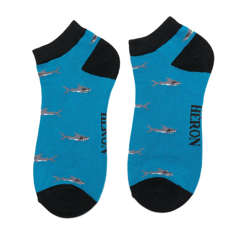 Mr Heron Little Sharks Trainer Socks - Various Colours