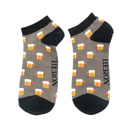 Mr Heron Beer Trainer Socks  - Various Colours