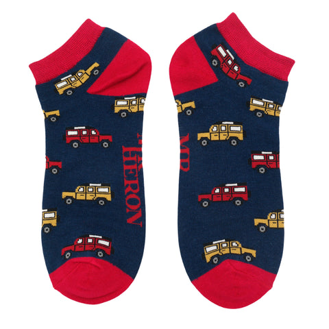 Mr Heron Jeep Trainer Socks - Various Colours
