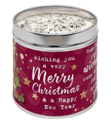 Christmas Sentiment Candles - Various Sayings