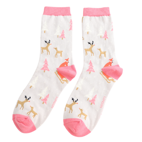 Festive Foxes Socks - Various Colours