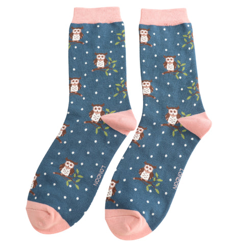 Winter Owls Socks - Various Colours