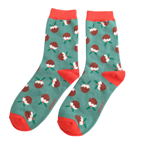 Christmas Puddings Socks - Various Colours