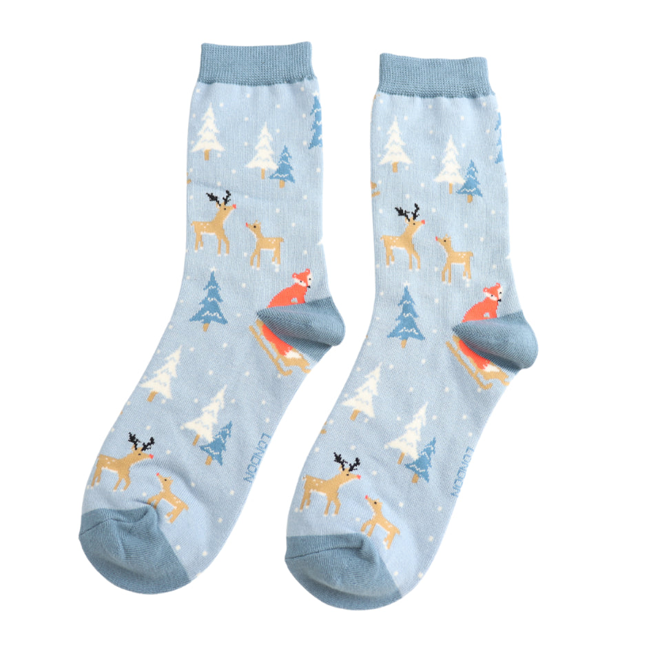 Festive Foxes Socks - Various Colours