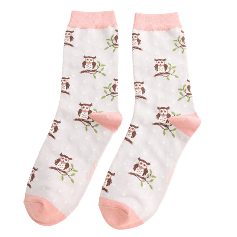 Winter Owls Socks - Various Colours