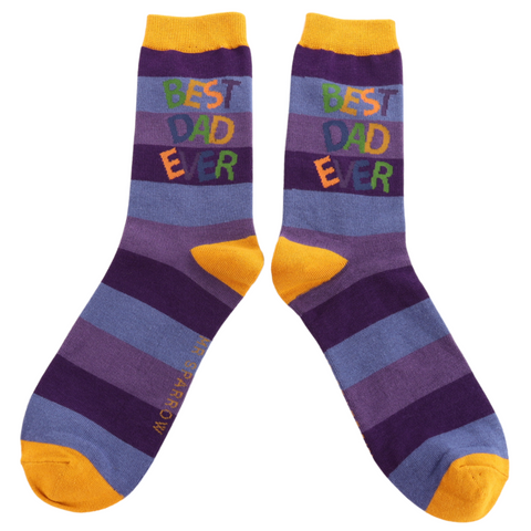 Mr Sparrow Best Dad Ever Socks - Various Colours