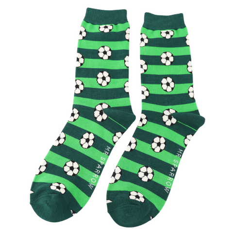 Mr Sparrow Footballs & Stripes Socks - Various Colours
