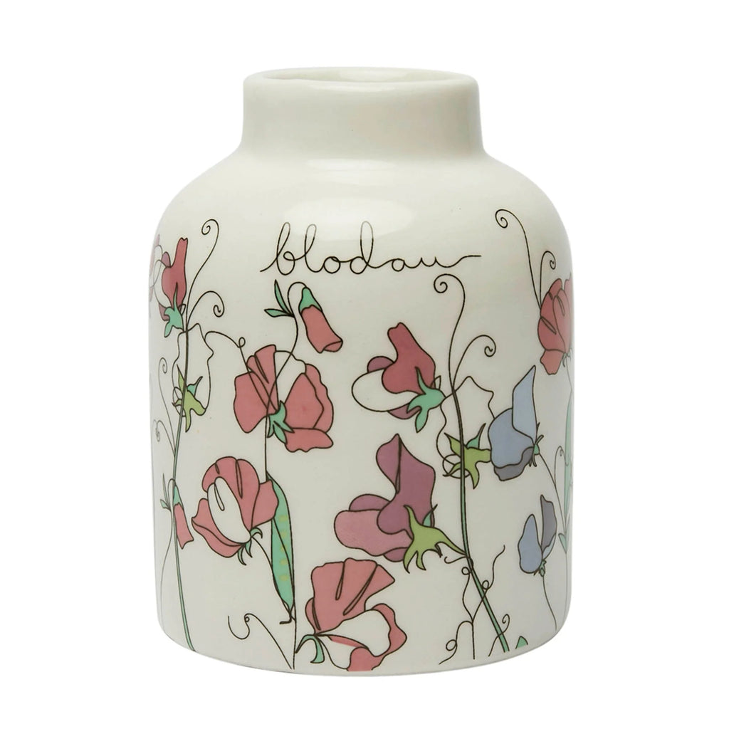 Blodau Sweet Pea Flower Bud Vase