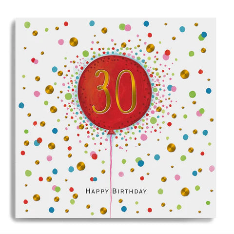 Happy Birthday Balloon Card - Various Ages