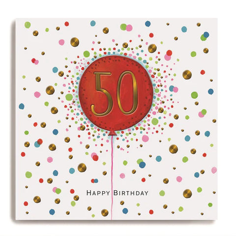 Happy Birthday Balloon Card - Various Ages
