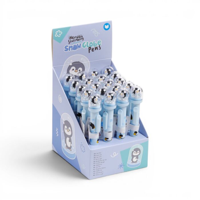 Penguin Pen with Snowglobe Topper