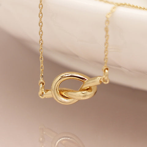 Golden Fine Knot Necklace⁸