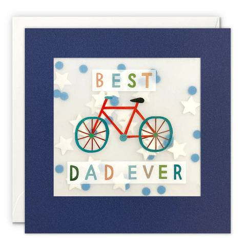 Father’s Day Red Bike Paper Shakies Card