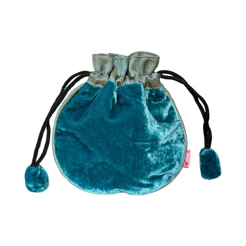 Silk Velvet Jewellery Pouch - Various Colours