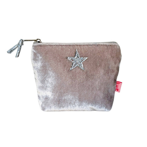 Star Silk Velvet Purse - Various Colours