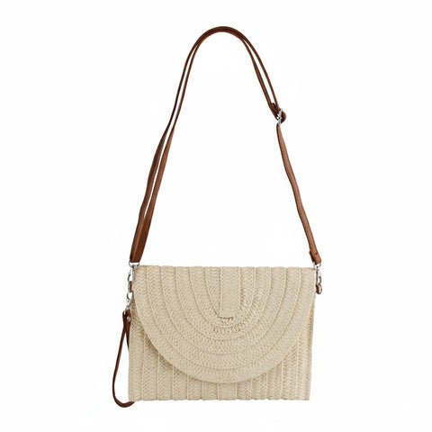 Straw Crossbody Bag - Various Colours