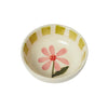 Olive and Pink Flower Dish