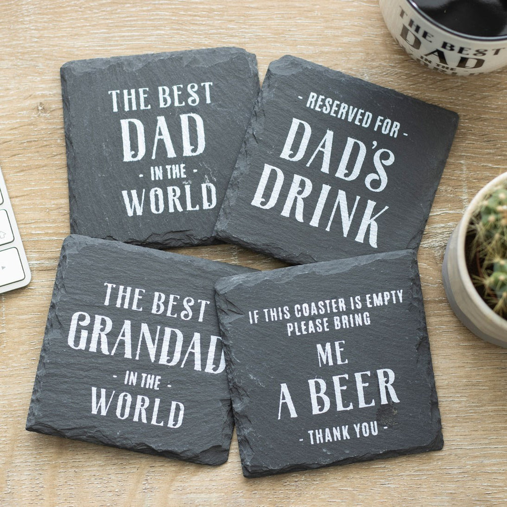 Slate Coasters for Him