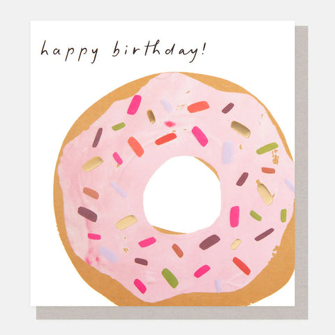 Donut With Sprinkles Birthday Card