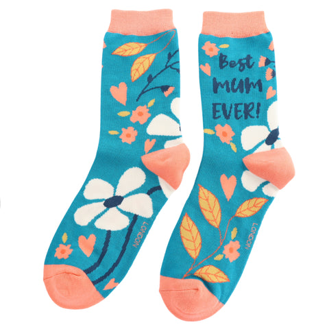 Miss Sparrow Best Mum Ever Socks - Various