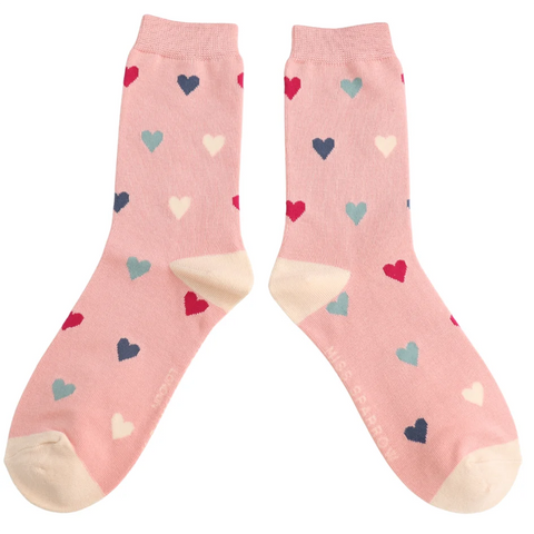 Multi Hearts Socks - Various Colours