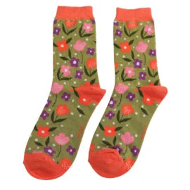 Floral Feet Socks - Various Colours
