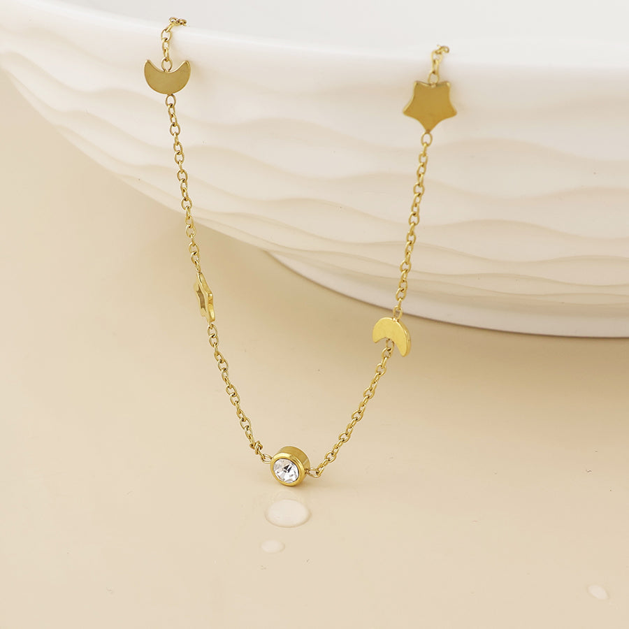 Lumi Celestial Charm and Crystal Necklace