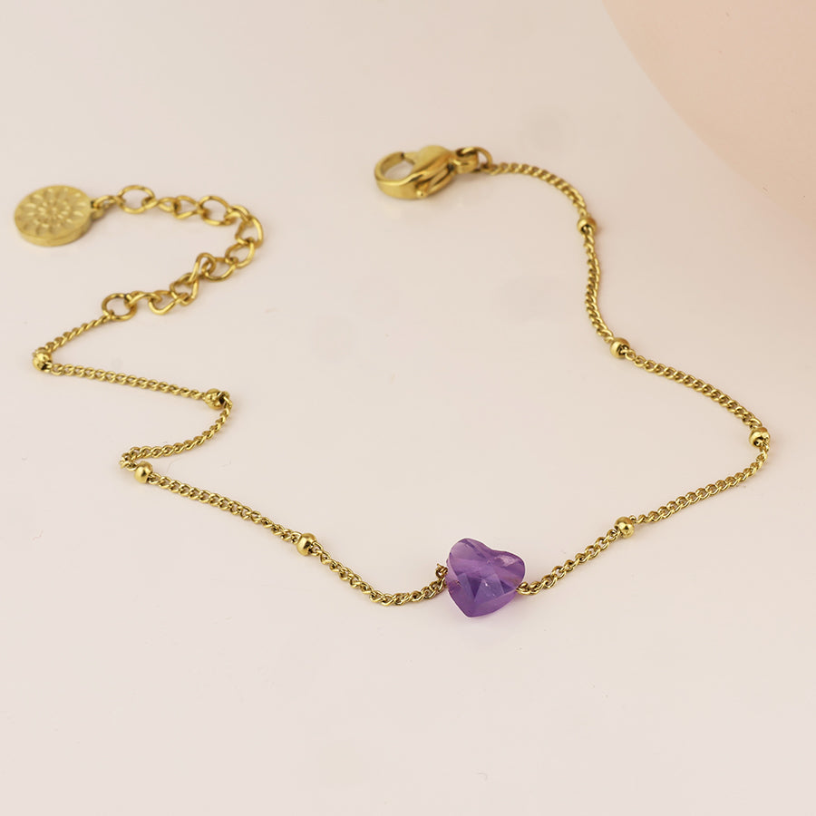 Lee Station Purple Heart Bracelet