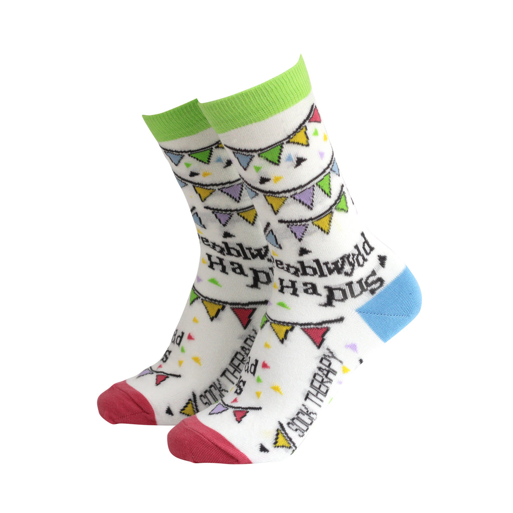 Penblwydd Hapus Socks