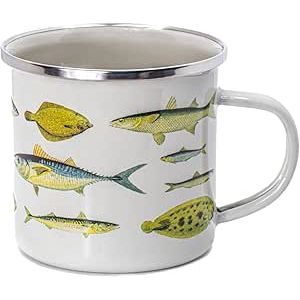 Vintage Fish Enamel Mug