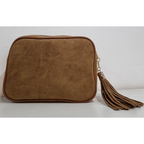 Suede Crossbody Bag - Various Colours