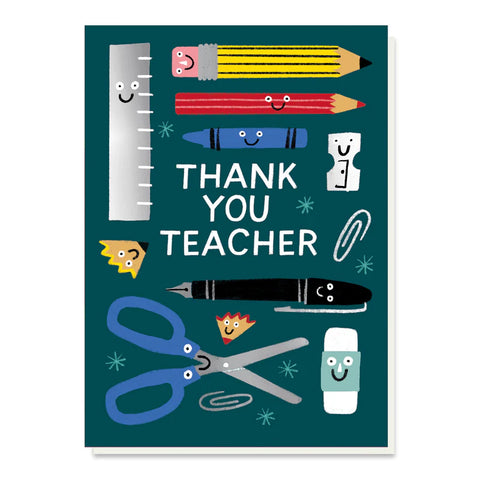 Thank You Teacher Stationery Card