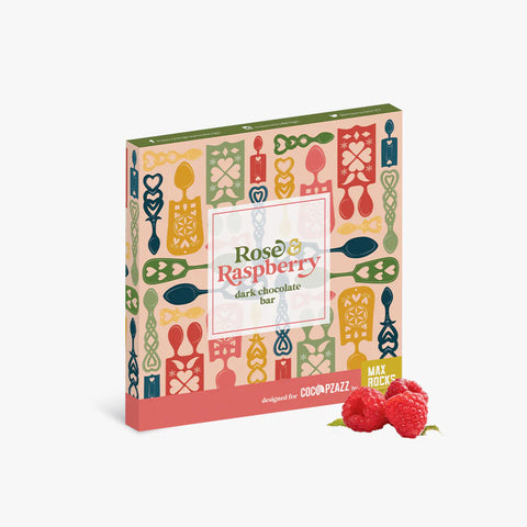 Lovespoon Dark Raspberry Chocolate Bar