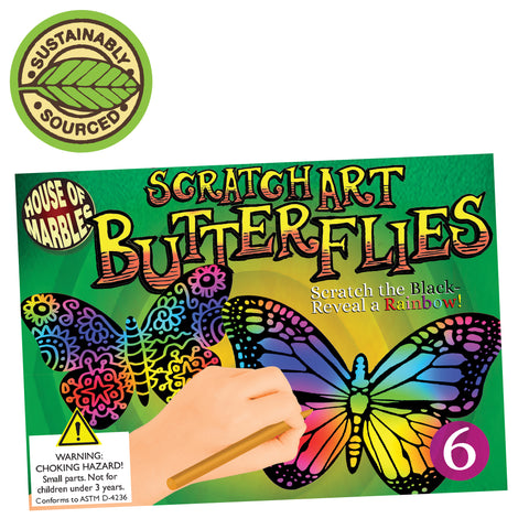 Scratch Art - Butterflies