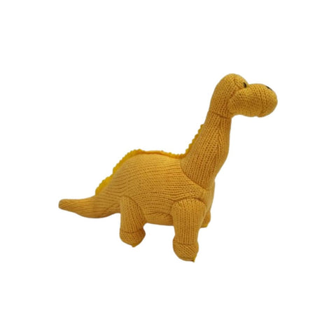 Knitted Dinosaur Baby Rattle - Various