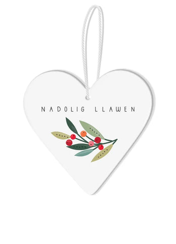 Nadolig Llawen Hanging Decoration - Various Designs