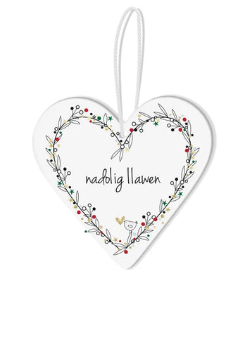 Nadolig Llawen Hanging Decoration - Various Designs