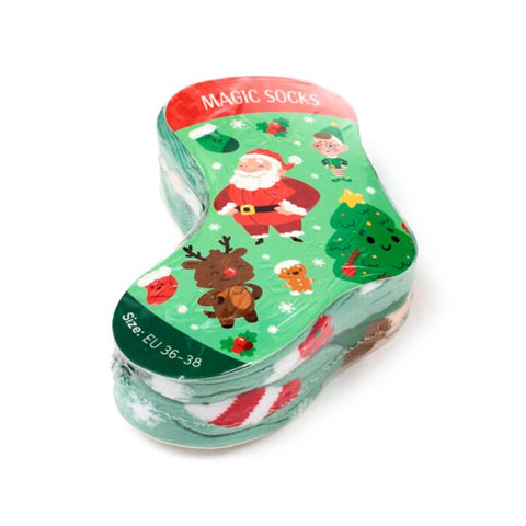 Christmas Compressed Magic Socks - Various Designs