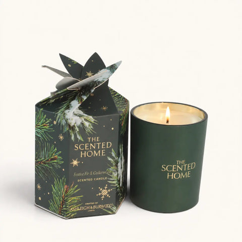 Christmas Glass Votive Candle - Various Scents