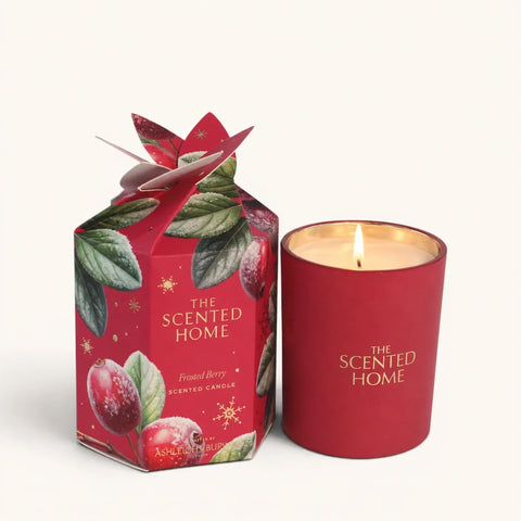 Christmas Glass Votive Candle - Various Scents