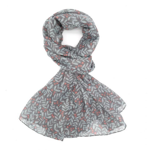 Berry Branches Lightweight Scarf - Various Colours