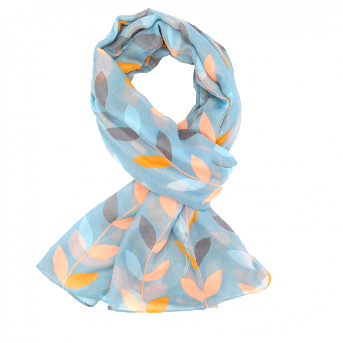 Vines & Leaves Lightweight Scarf - Various Colours
