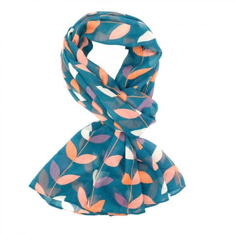 Vines & Leaves Lightweight Scarf - Various Colours