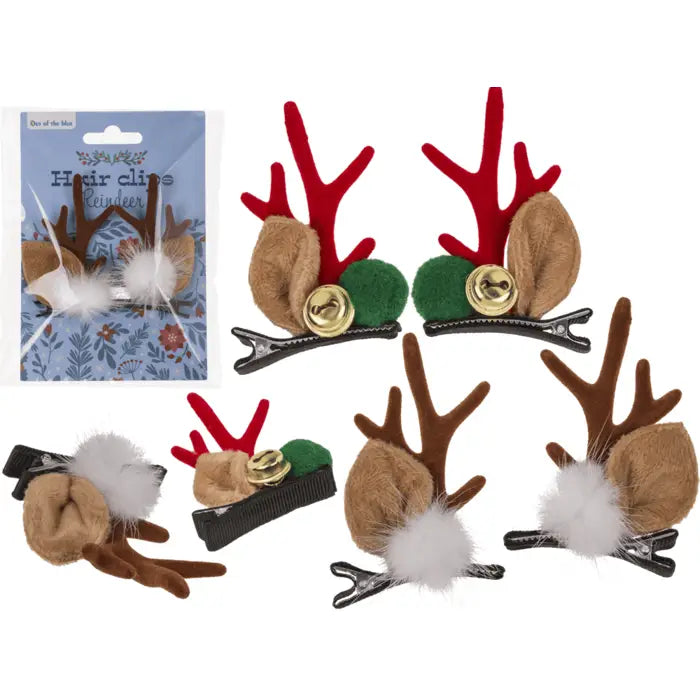 Reindeer Hair Clips