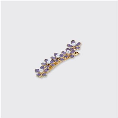 Enamel Flower Hair Clip - Various Colour
