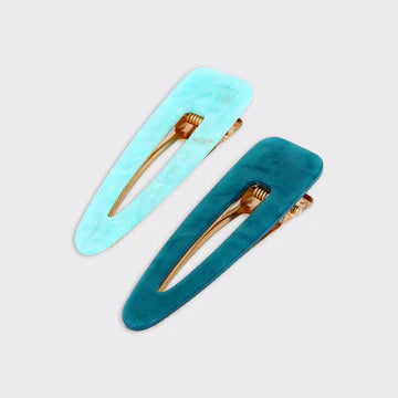 Aura Set Of 2 Hairclips - Various Colours